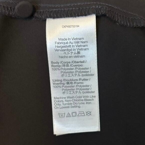 Madewell Black Chiffon Smocked Waist Long Sleeve Mini Dress M NWT - Picture 8 of 9